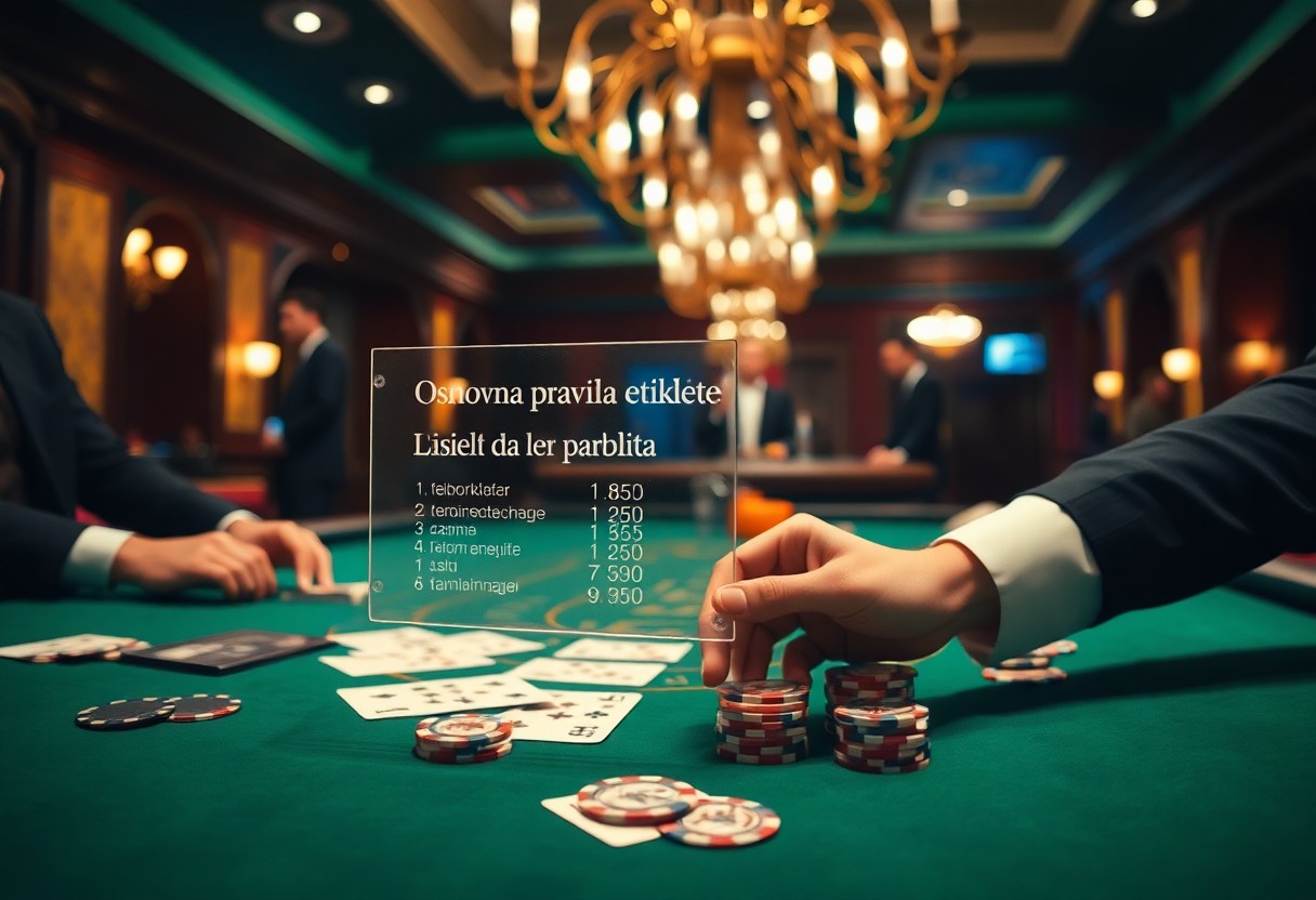 Osnovna Pravila Etikete U Kazinu Koja Svaki Igrač Treba Znati